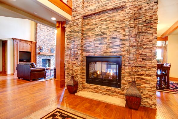 Stone Hearth Installation in Pompano Beach